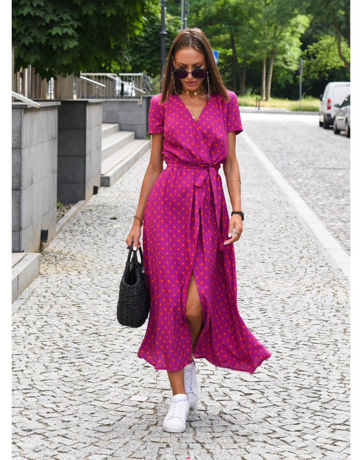 Women’s V-Neck Floral Print Dress