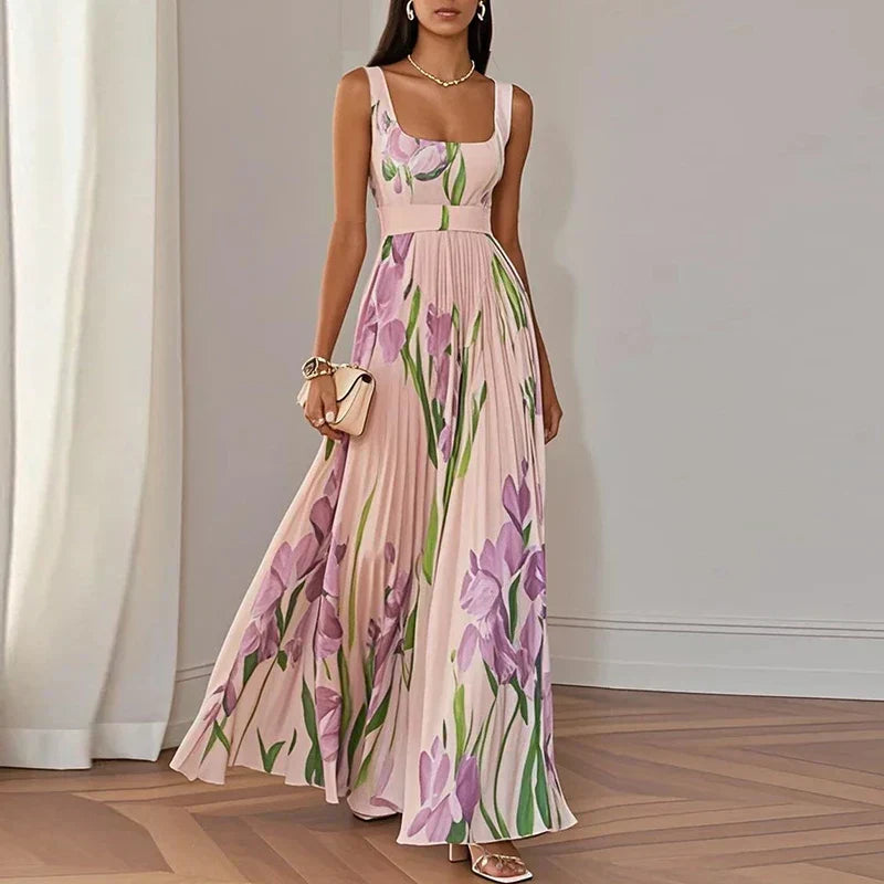 Women’s Floral A-Line Maxi Dress