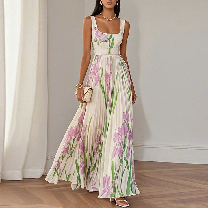 Women’s Floral A-Line Maxi Dress