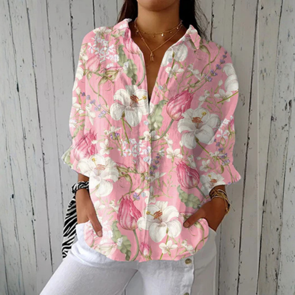 Women’s Floral Print Dressy Blouse