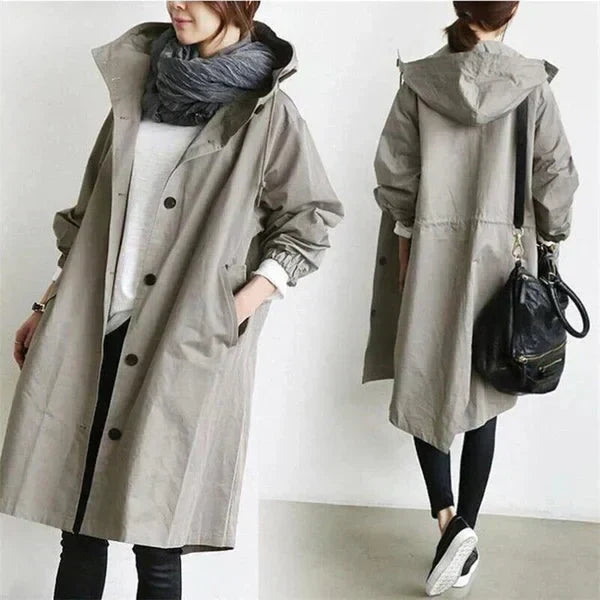 Women’s Double-Breasted Belted Trench Coat