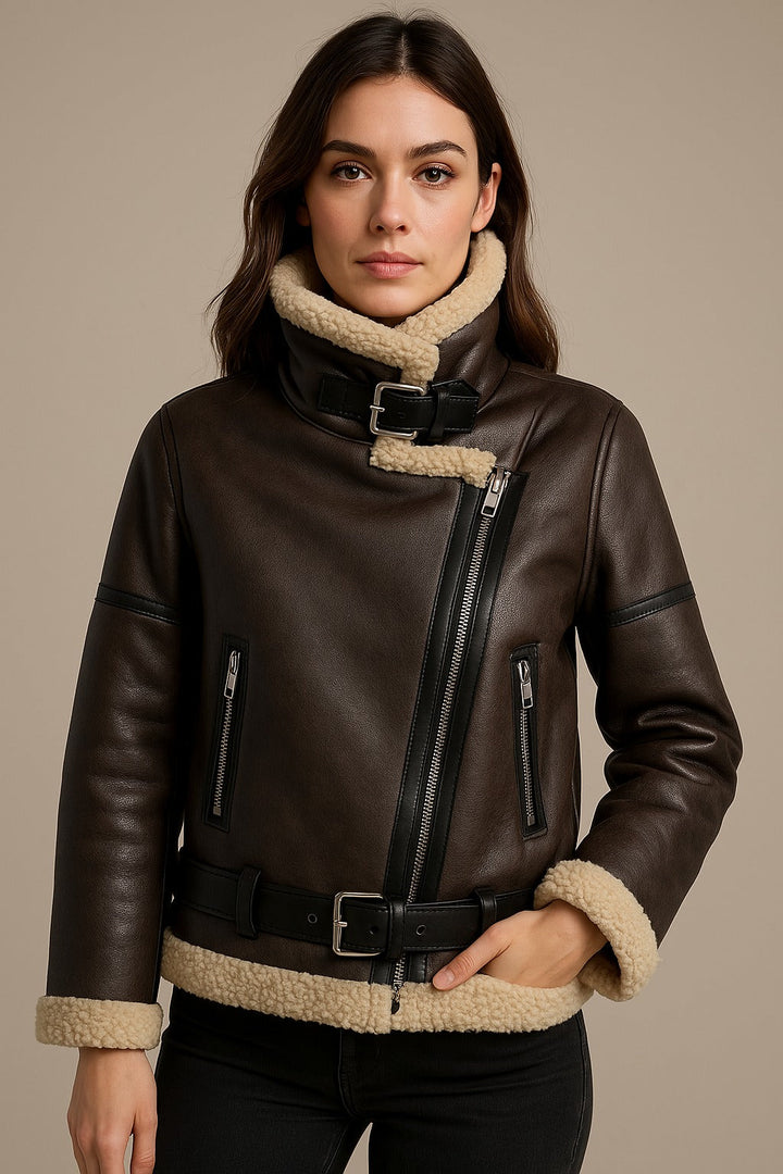 Women’s Double-Breasted Belted Long Trench Coat