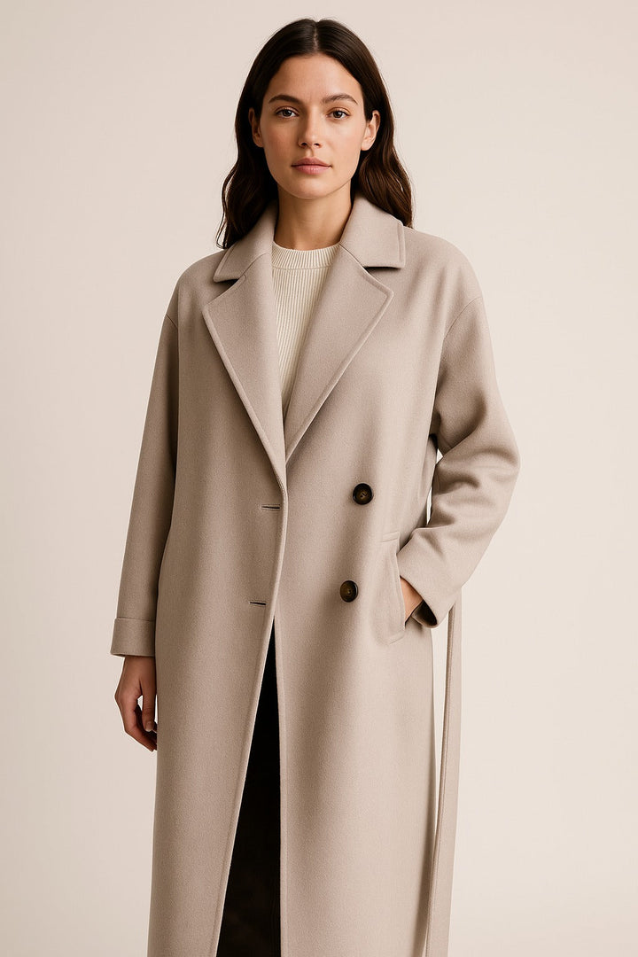 Women’s Classic Double Breasted Belted Trench Coat