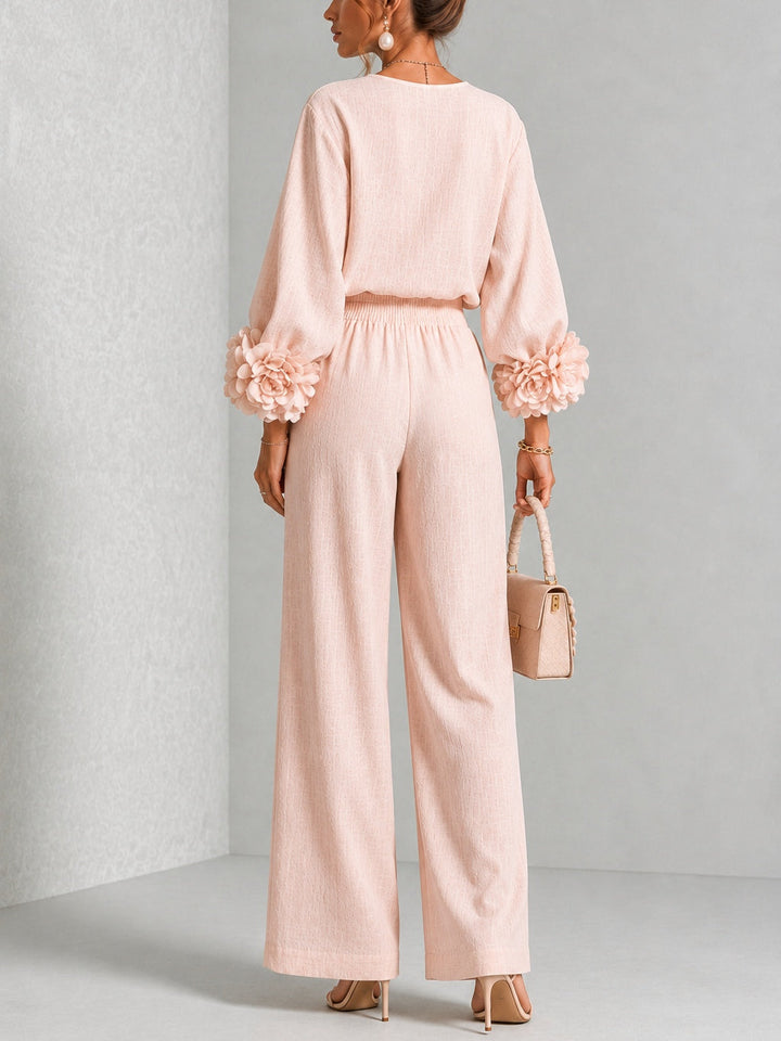 Women’s Floral Cuff Two-Piece Set