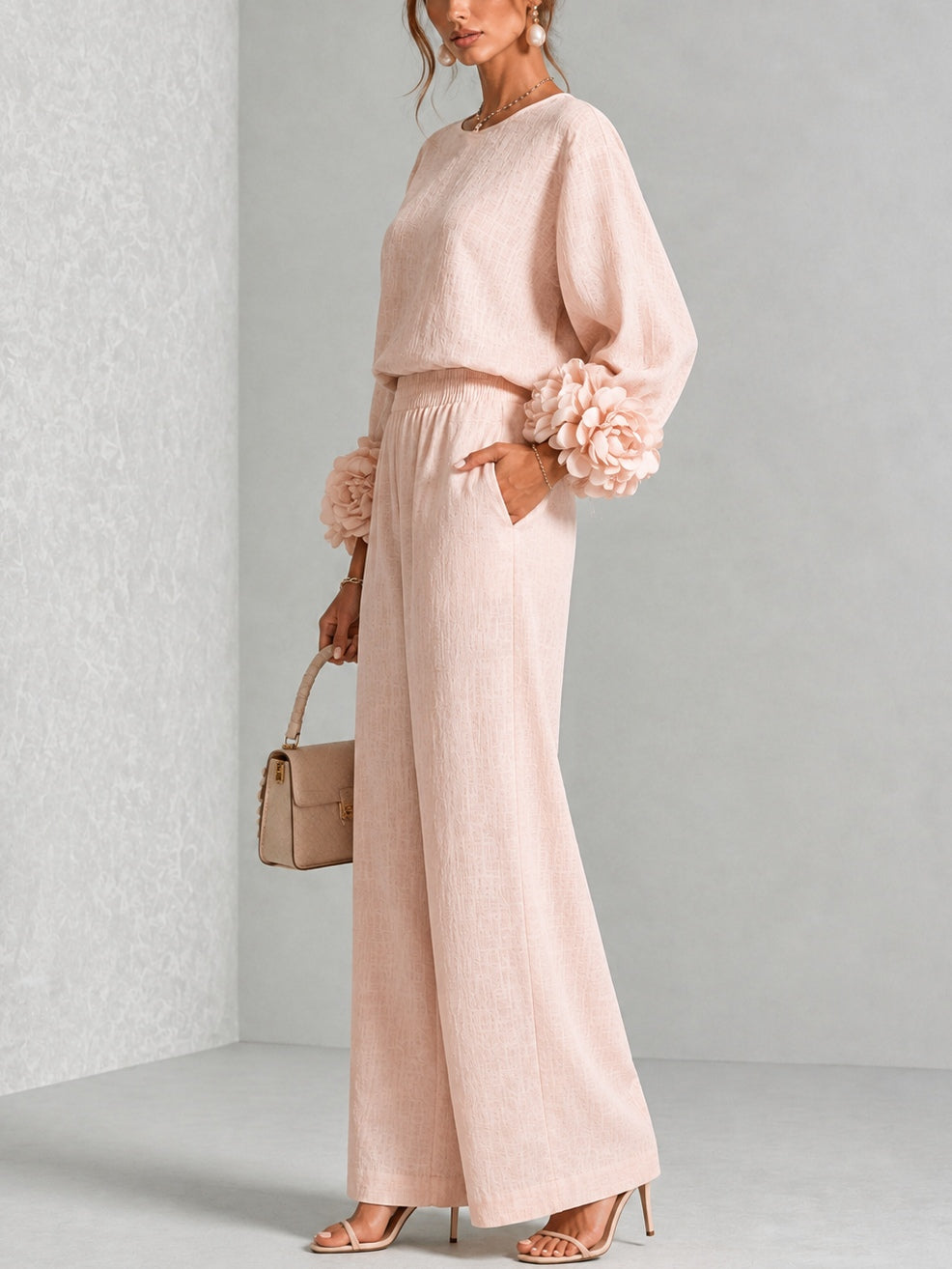 Women’s Floral Cuff Two-Piece Set