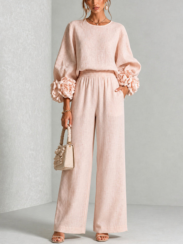 Women’s Floral Cuff Two-Piece Set