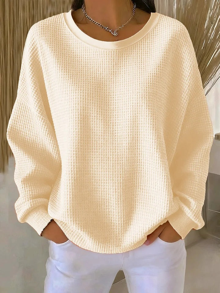 Women's Classic Crewneck Long Sleeve Pullover Sweater