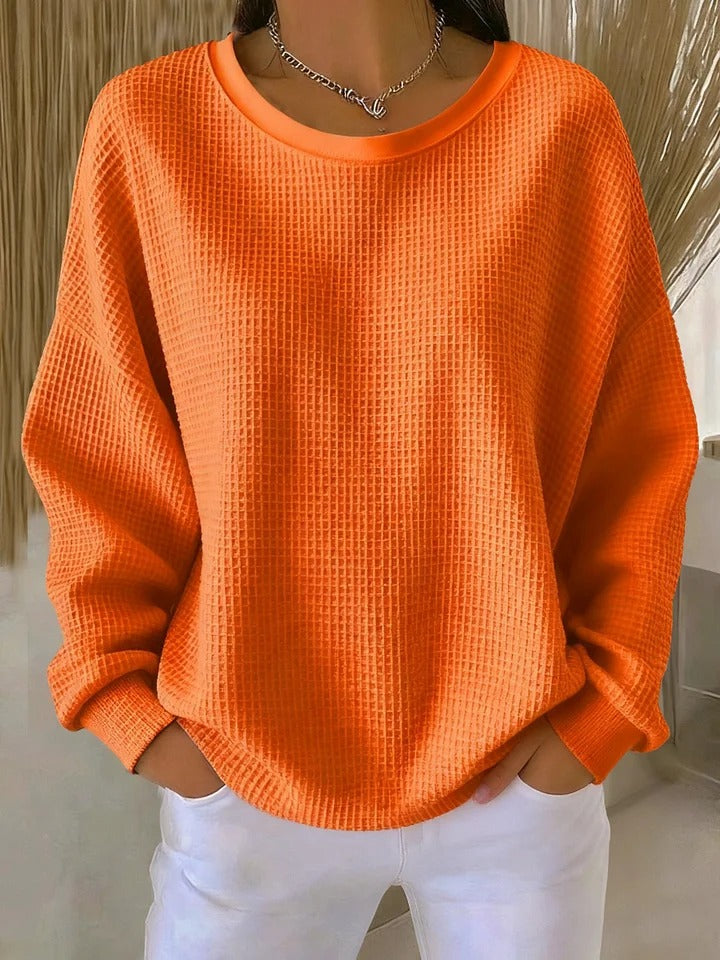 Women's Classic Crewneck Long Sleeve Pullover Sweater
