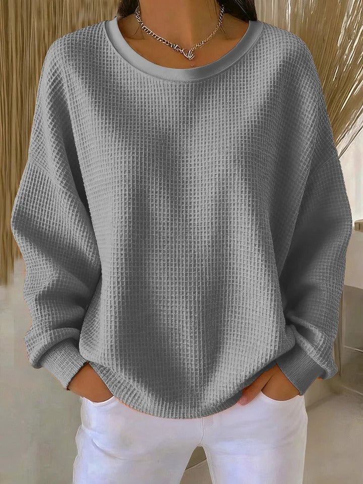 Women's Classic Crewneck Long Sleeve Pullover Sweater