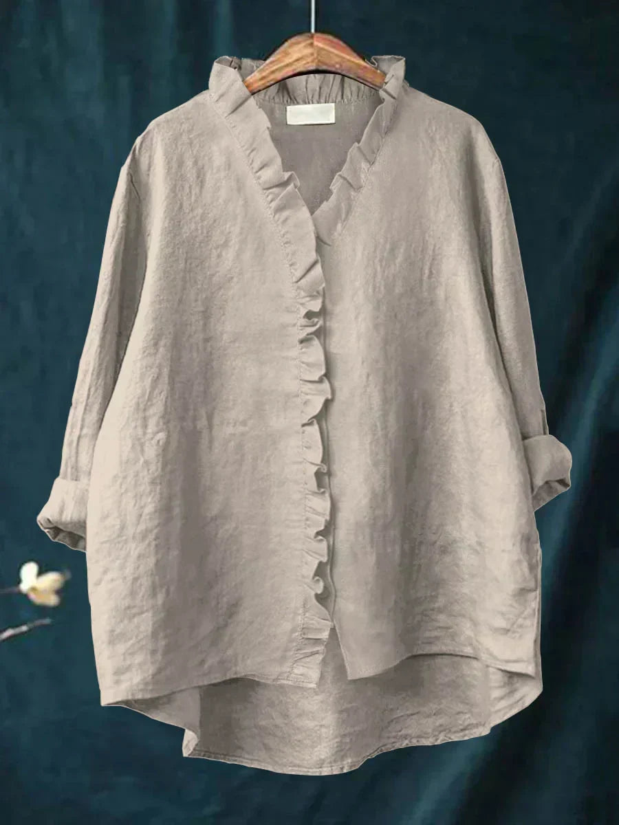 Women’s Ruffle Trim Lightweight Blouse