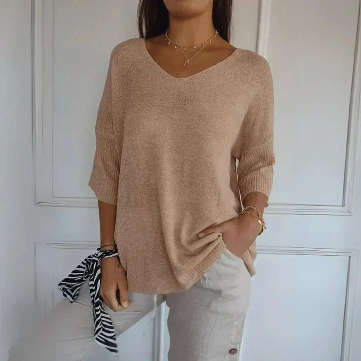 Women’s Lightweight V-Neck Pullover Sweater