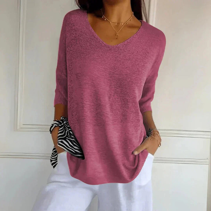 Women’s Lightweight V-Neck Pullover Sweater