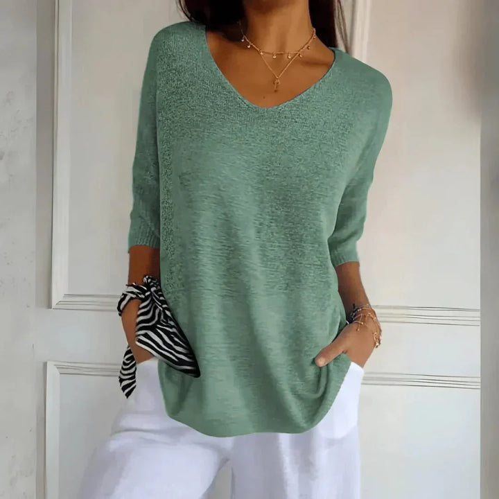 Women’s Lightweight V-Neck Pullover Sweater