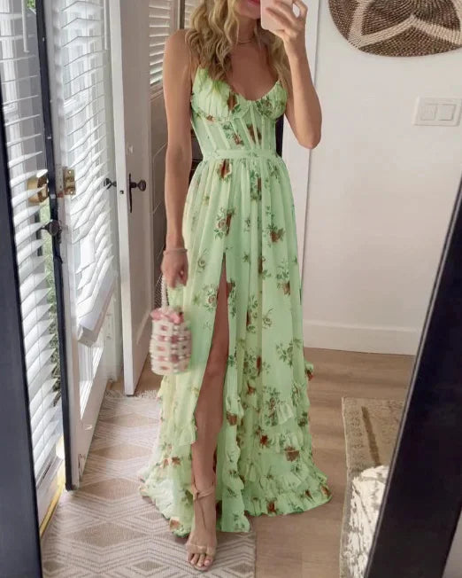 Women’s Romantic Floral Print Dress