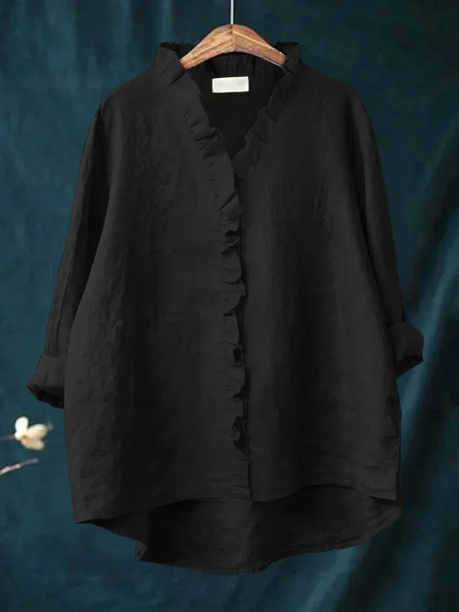 Women’s Ruffle Trim Lightweight Blouse