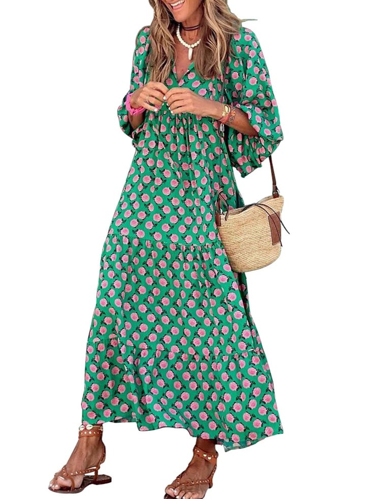 Women’s Floral Boho Maxi Dress