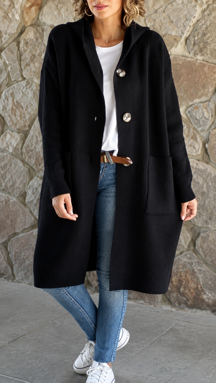 Women’s Long Knit Open Front Cardigan