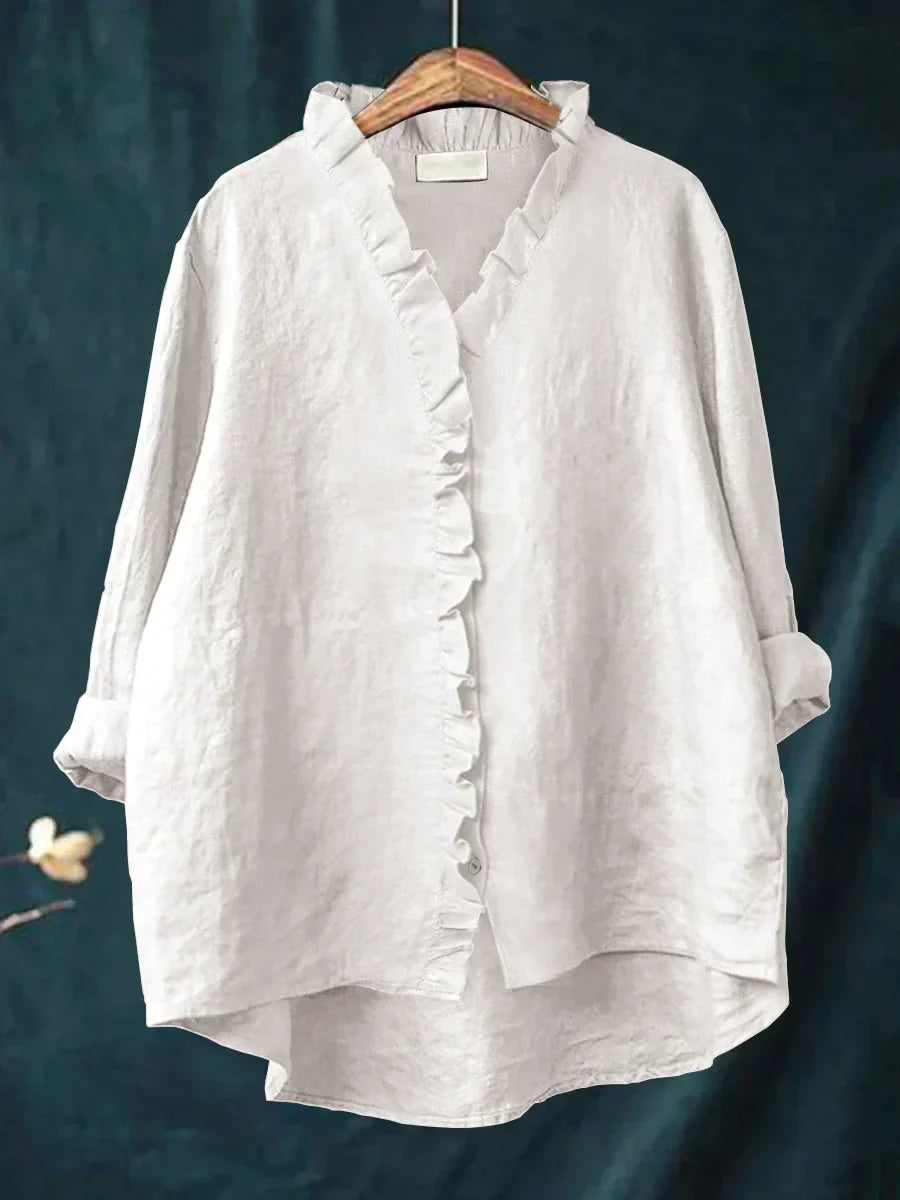 Women’s Ruffle Trim Lightweight Blouse