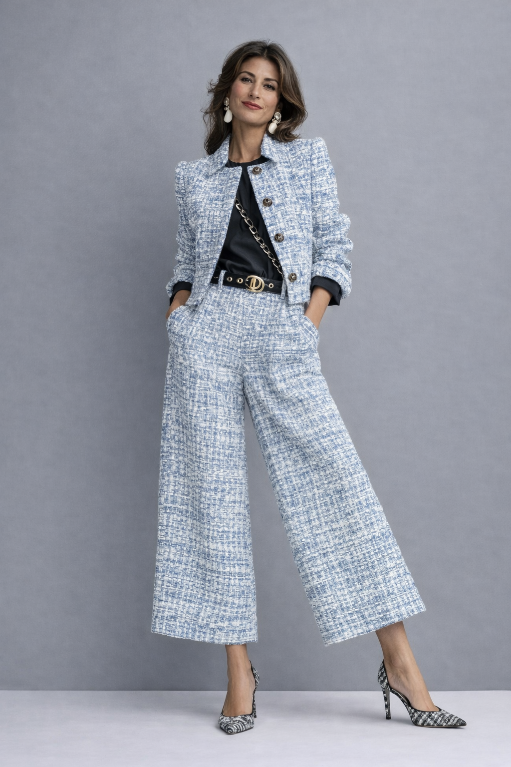 Women’s Tailored Two-Piece Blazer and Trousers Set