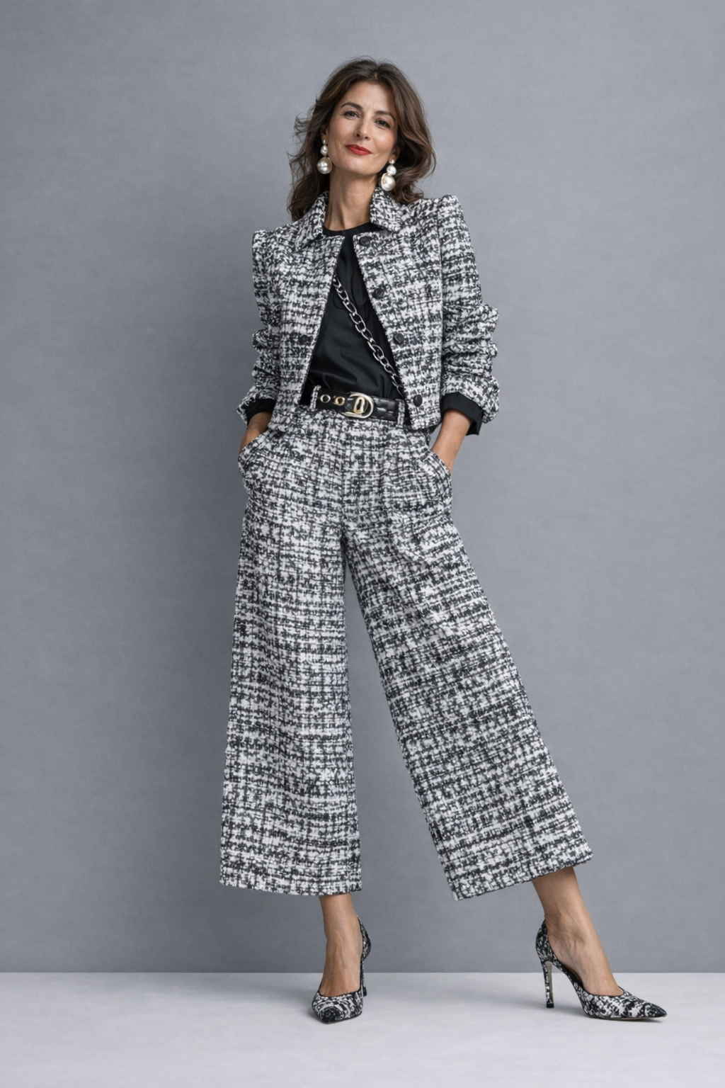 Women’s Tailored Two-Piece Blazer and Trousers Set