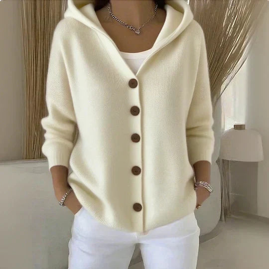 Women's V-Neck Button-Front Knit Cardigan