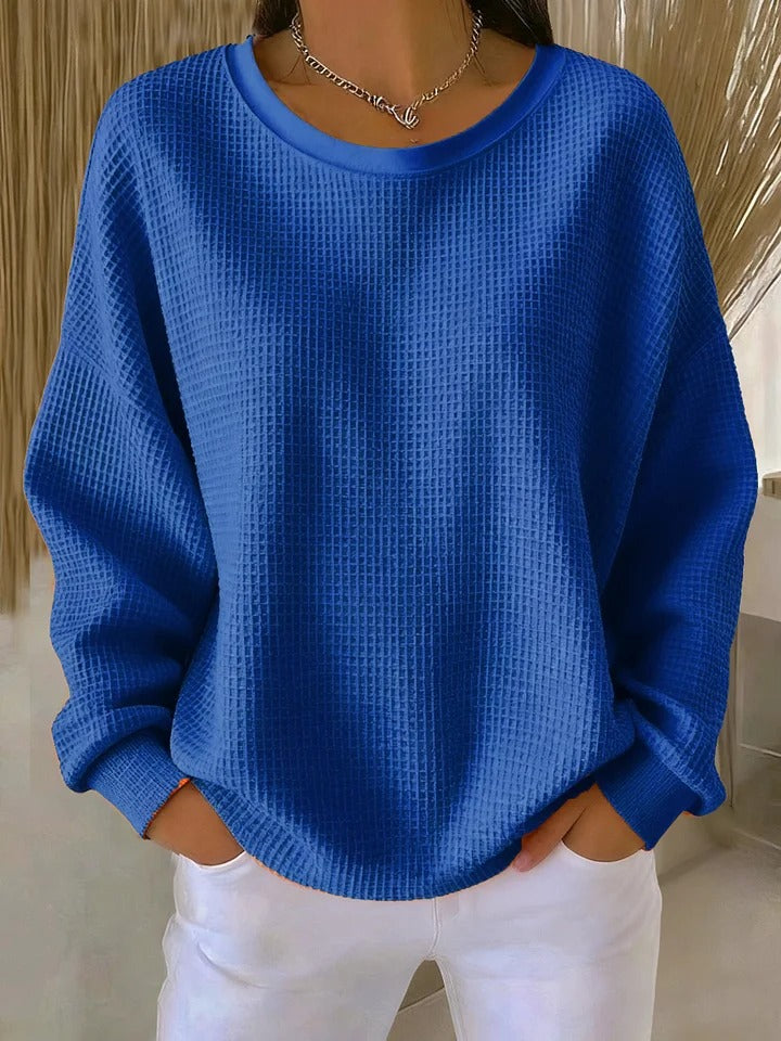 Women's Classic Crewneck Long Sleeve Pullover Sweater