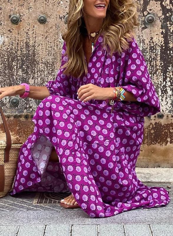 Women’s Floral Boho Maxi Dress