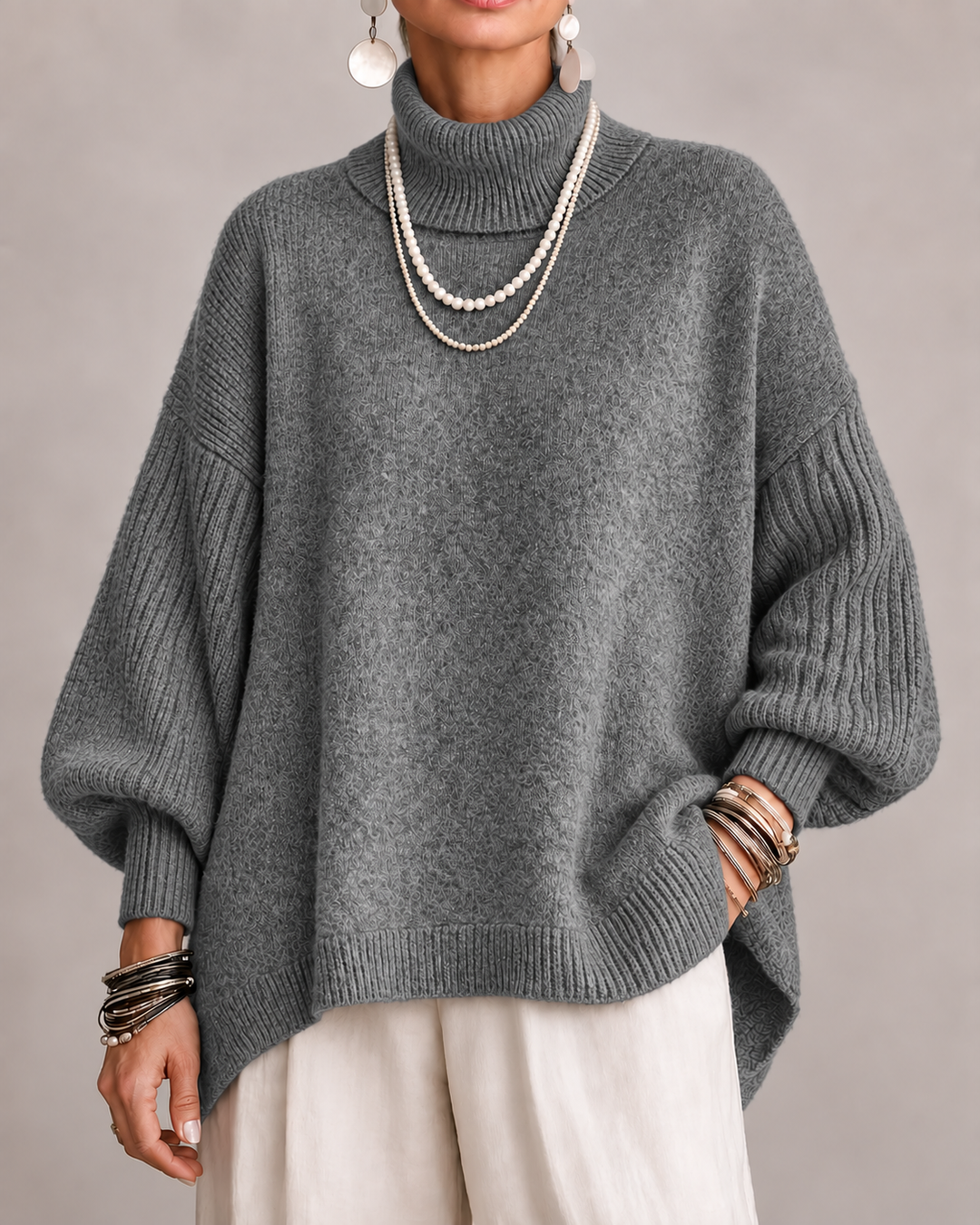Women’s Turtleneck Long Sleeve Sweater