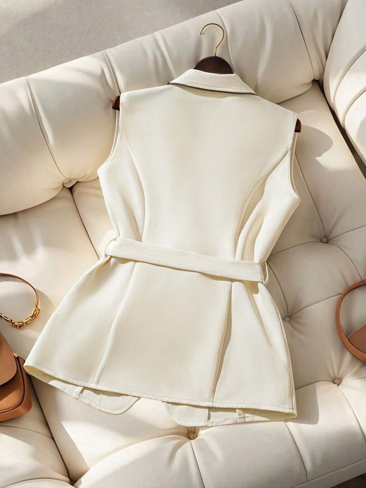 Women’s Belted Longline Vest