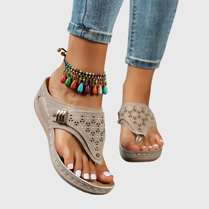 Women’s Cushioned Slip On Walking Sandals
