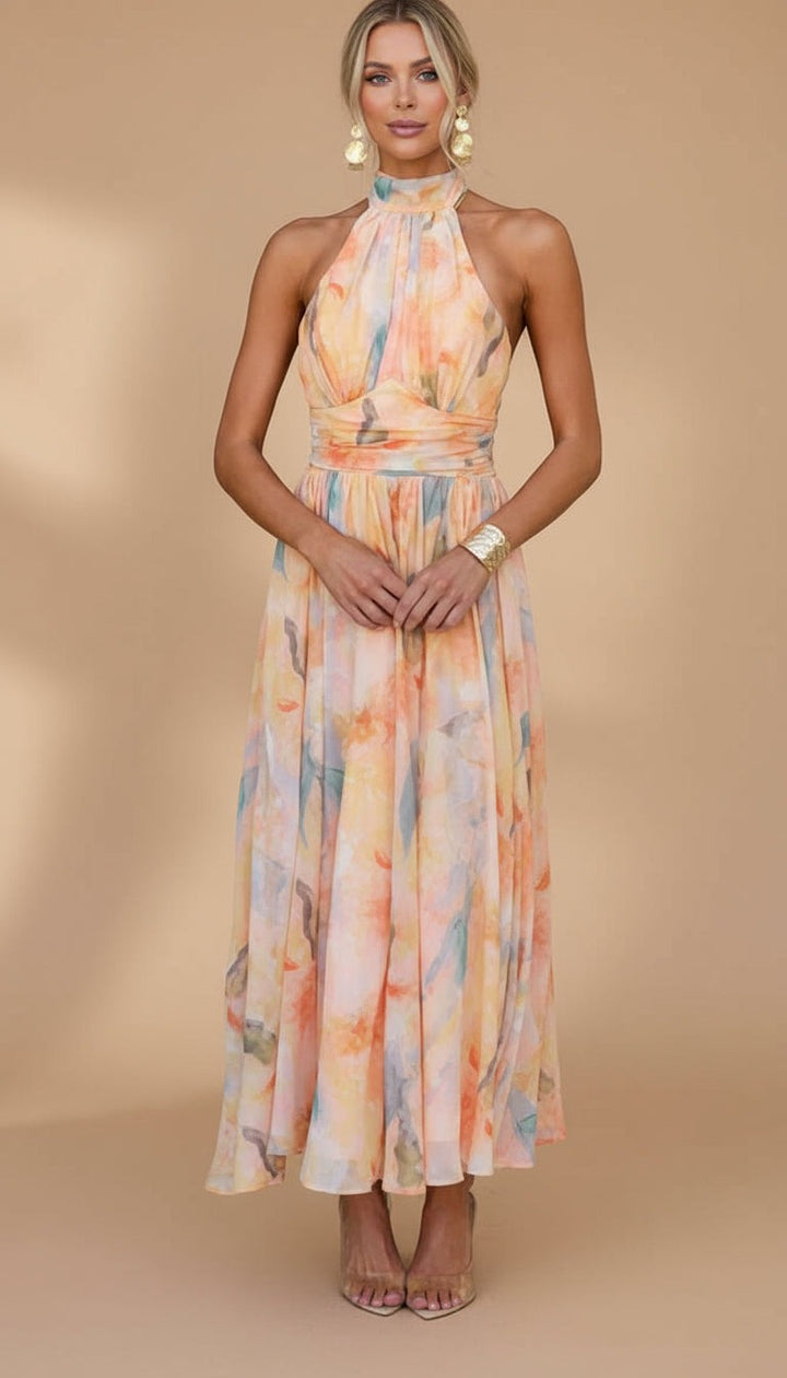 Women’s Printed Flowy Maxi Dress