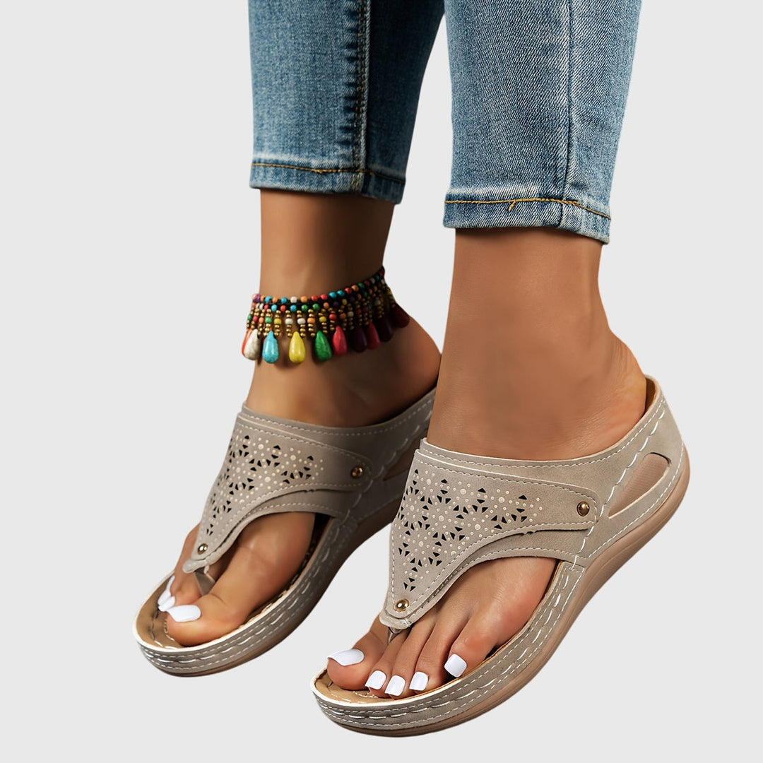 Women’s Cushioned Slip On Walking Sandals