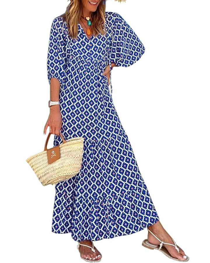 Women’s Floral Boho Maxi Dress