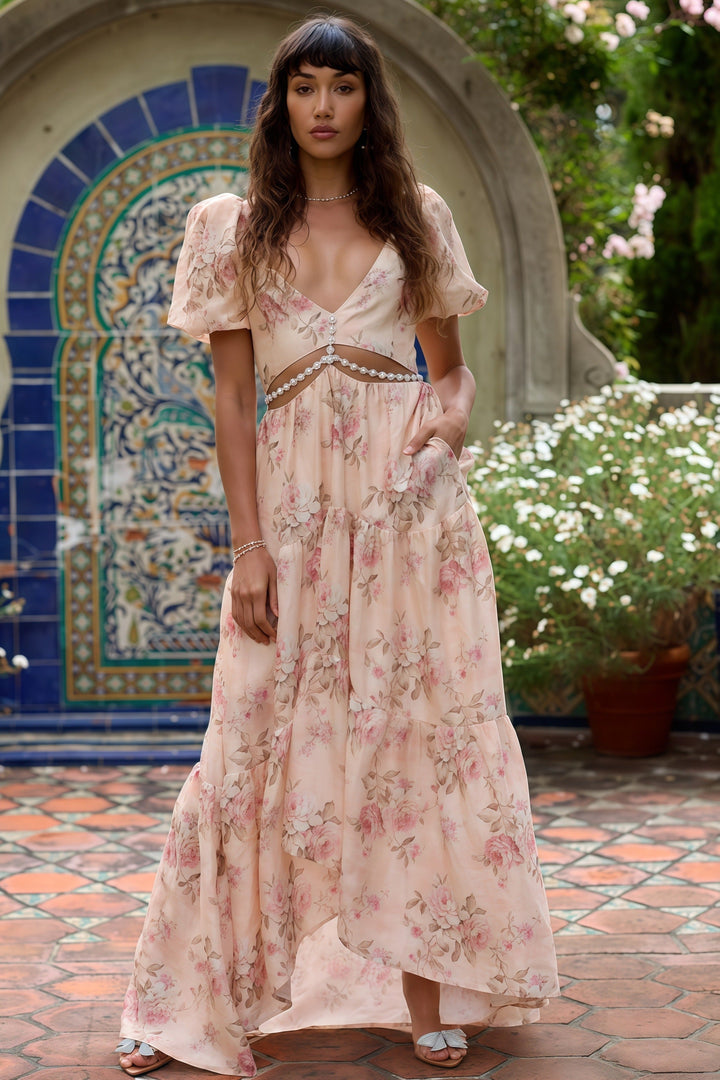 Women’s Elegant Flowy Evening Dress