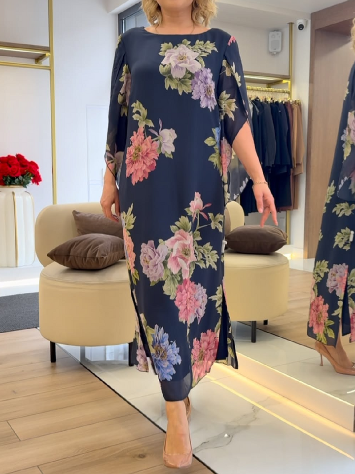 Women’s Floral Print Loose Maxi Dress