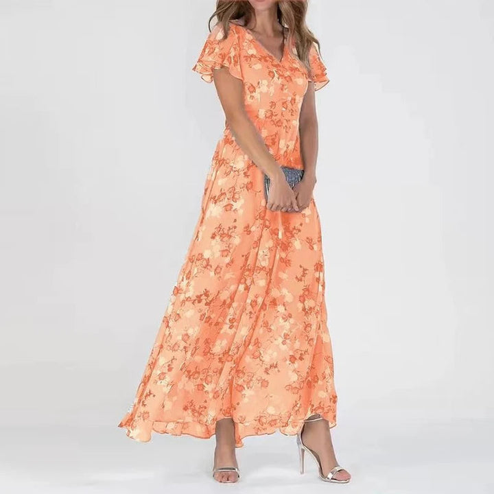Women’s Ruched Empire Waist Evening Dress