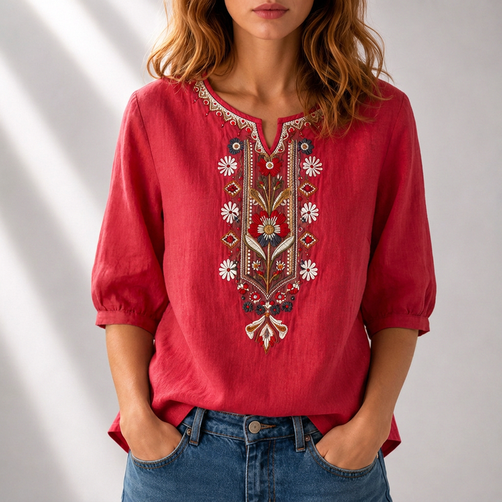 Women’s Floral Embroidered Blouse