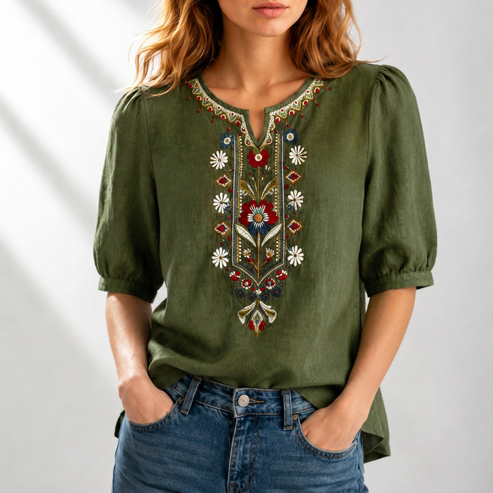 Women’s Floral Embroidered Blouse