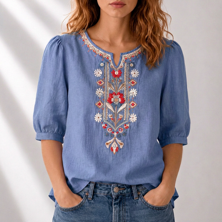 Women’s Floral Embroidered Blouse