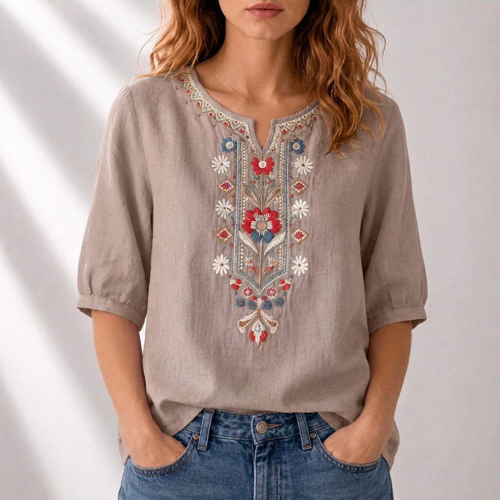 Women’s Floral Embroidered Blouse