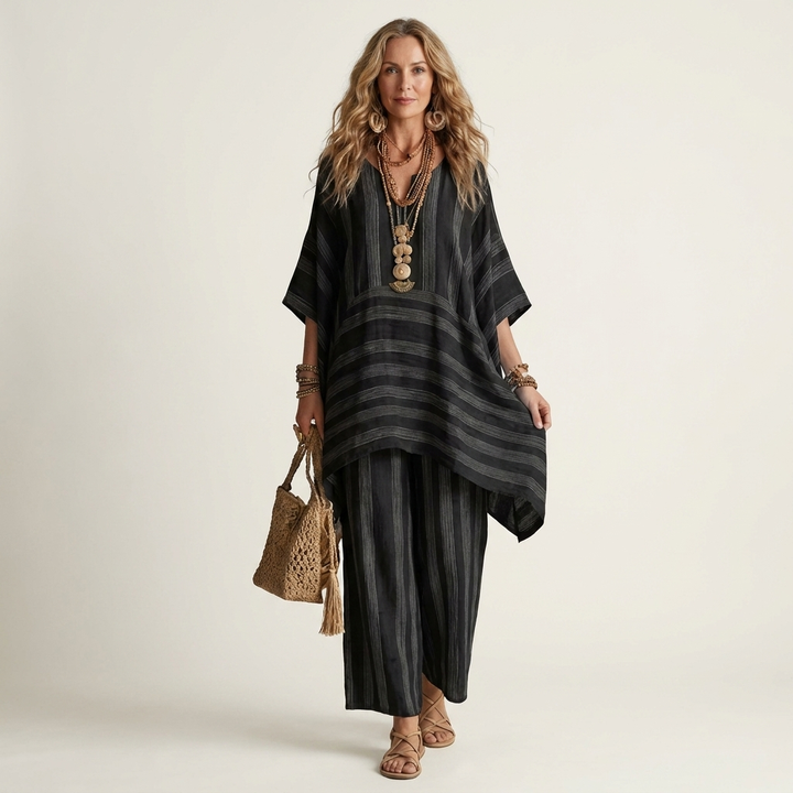 Women’s Striped Two-Piece Co-Ord Set