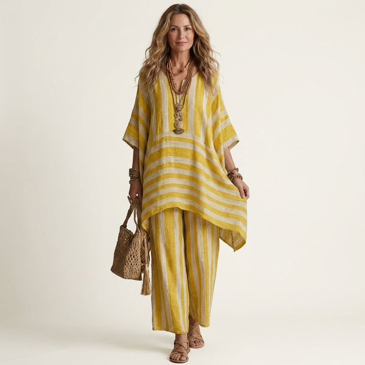 Women’s Striped Two-Piece Co-Ord Set