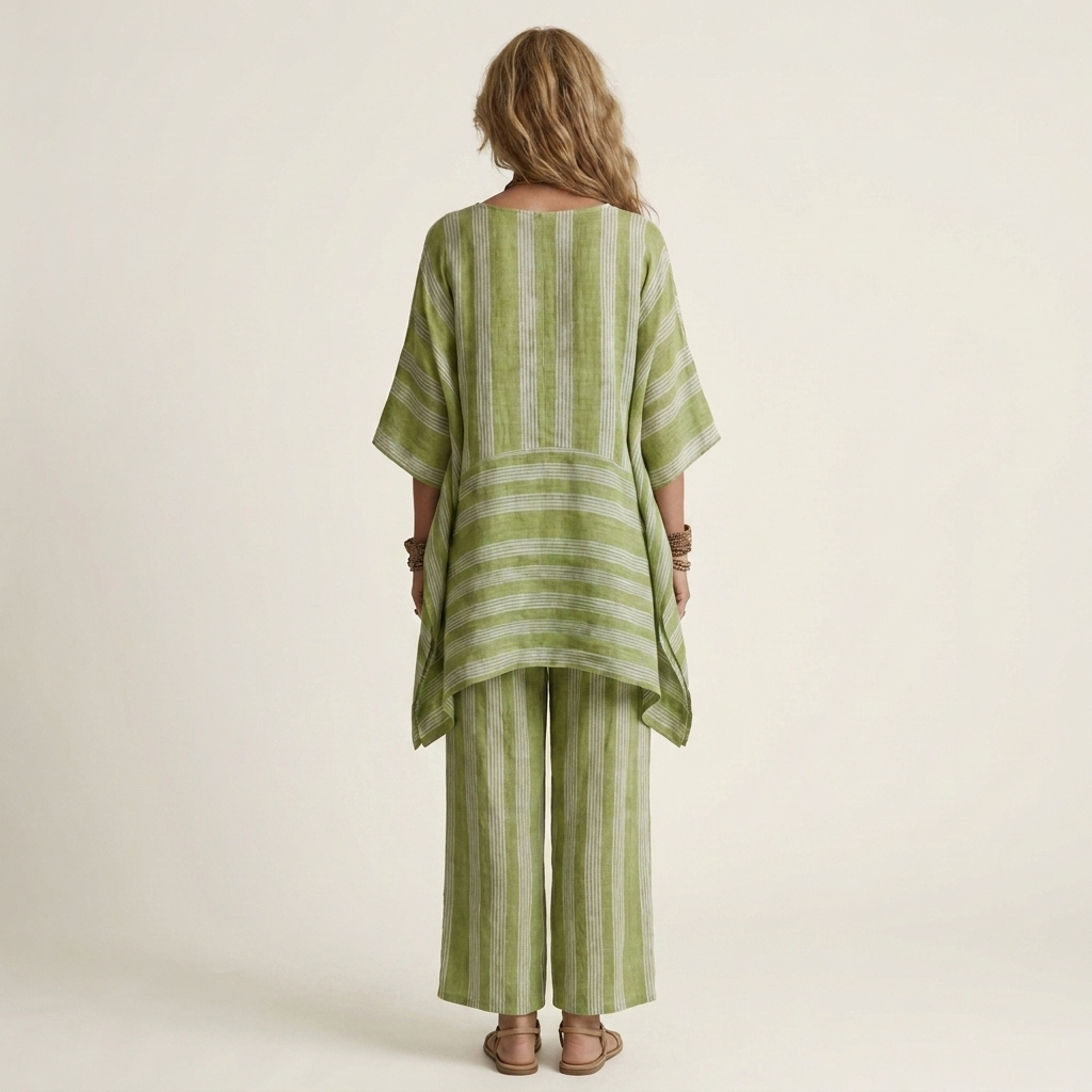 Women’s Striped Two-Piece Co-Ord Set