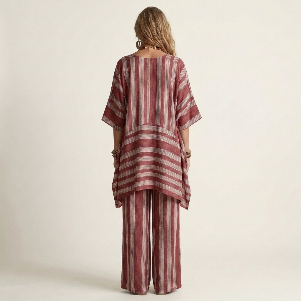 Women’s Striped Two-Piece Co-Ord Set