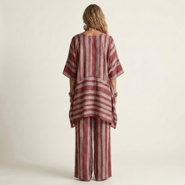 Women’s Striped Two-Piece Co-Ord Set