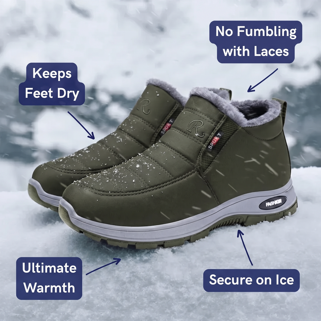 Women’s Quilted Slip-On Green Ankle Boots