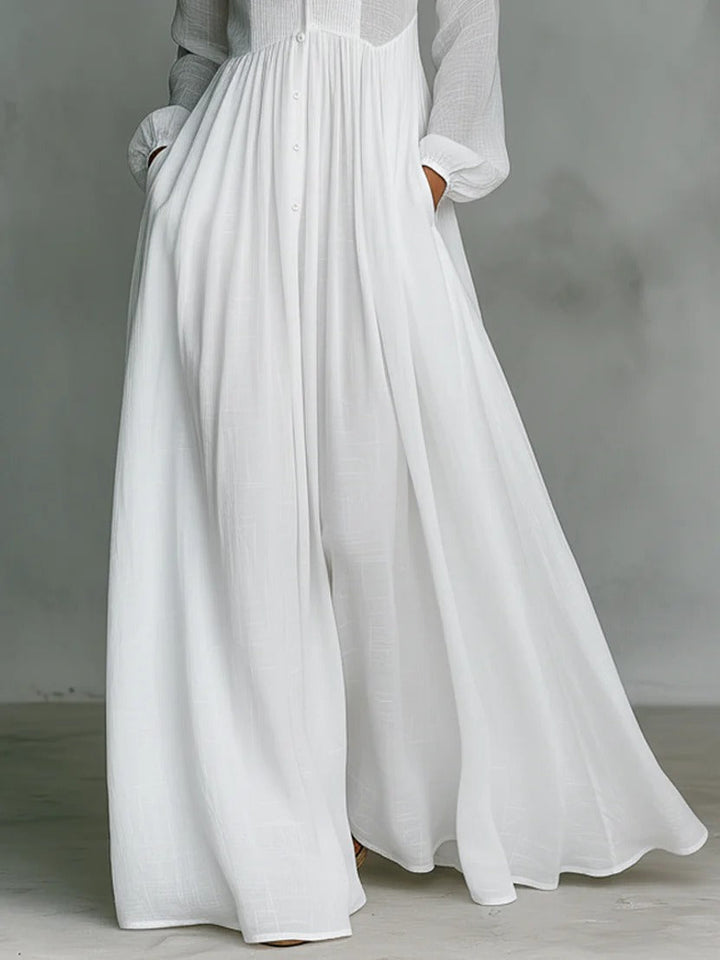 Women’s Flowy Button Front Maxi Dress