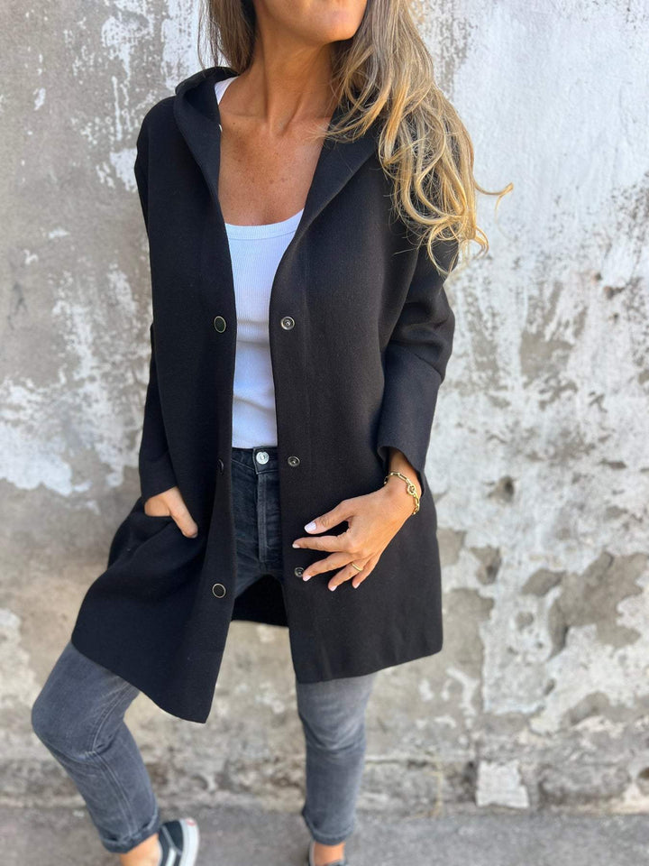 Women’s Button-Up Hooded Jacket