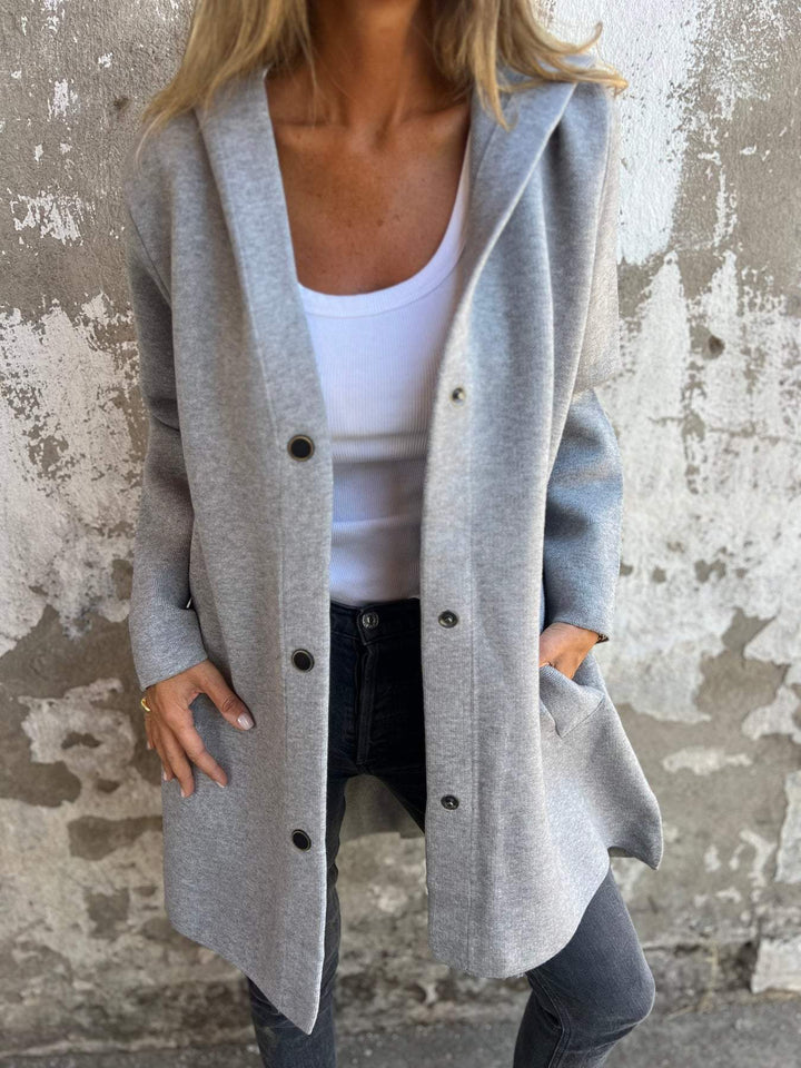 Women’s Button-Up Hooded Jacket