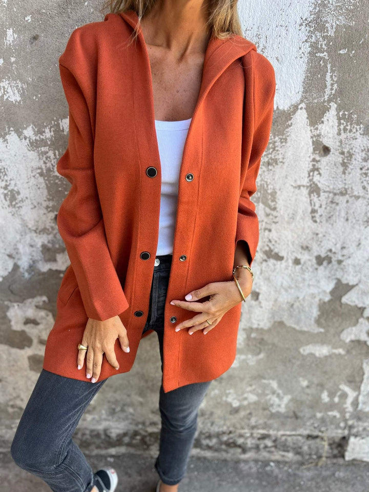 Women’s Button-Up Hooded Jacket